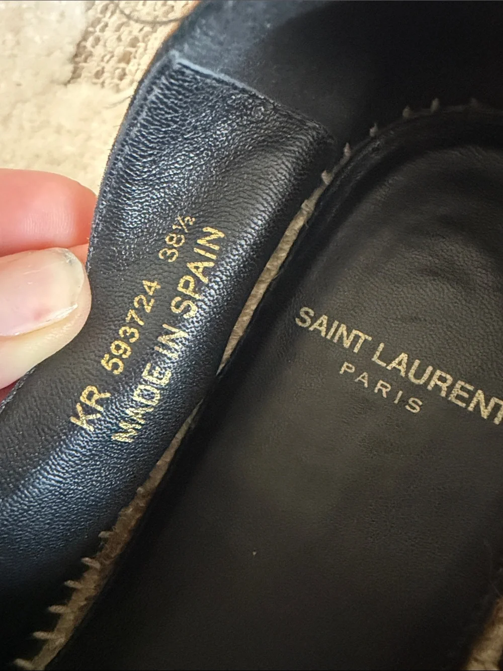Saint Laurent Leopard Espadrilles in Brown and Black